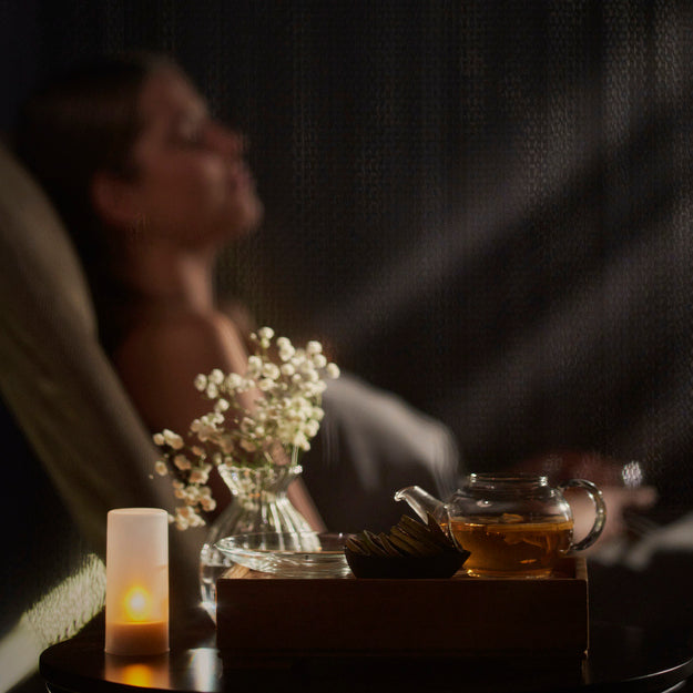 Mandarin Oriental Barcelona Spa, Woman relaxing with a cup of tea