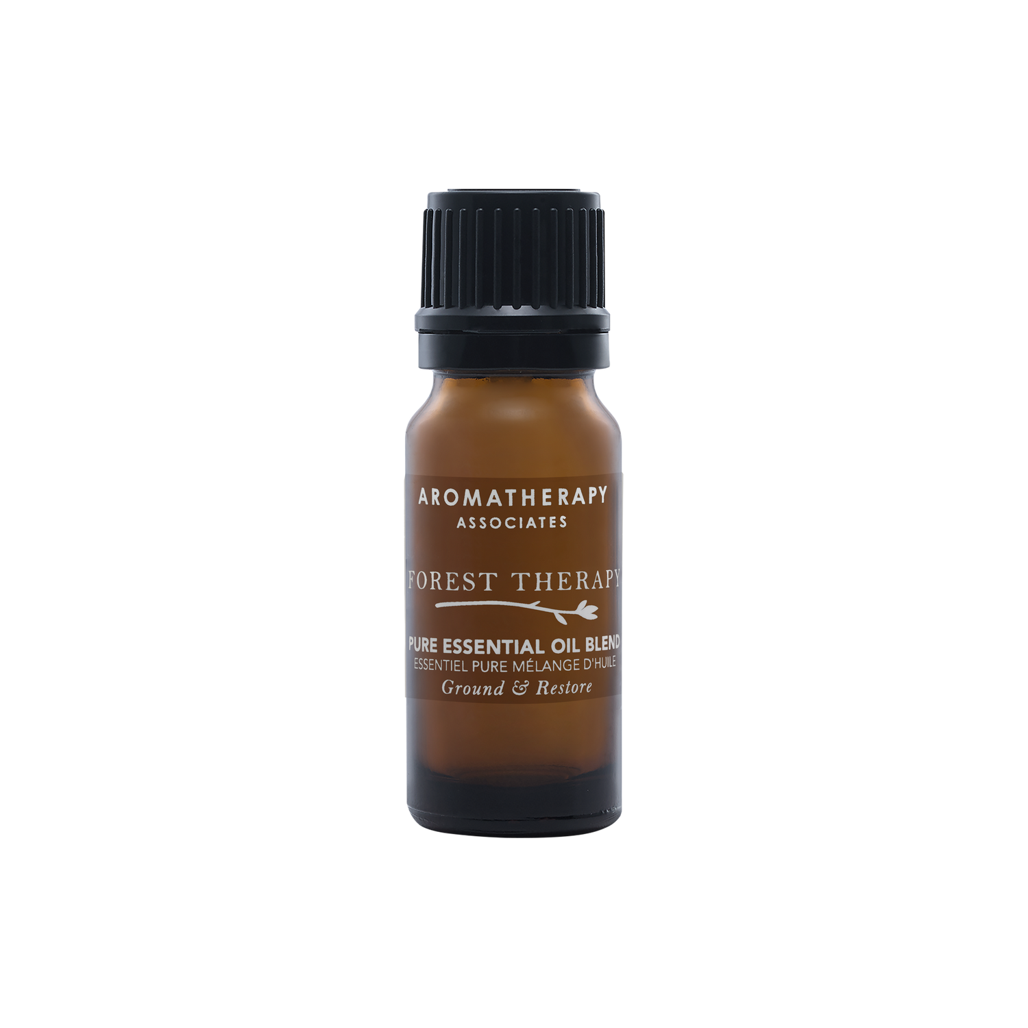 Aromatherapy Associates Forest Therapy essential oil bottle on a white background