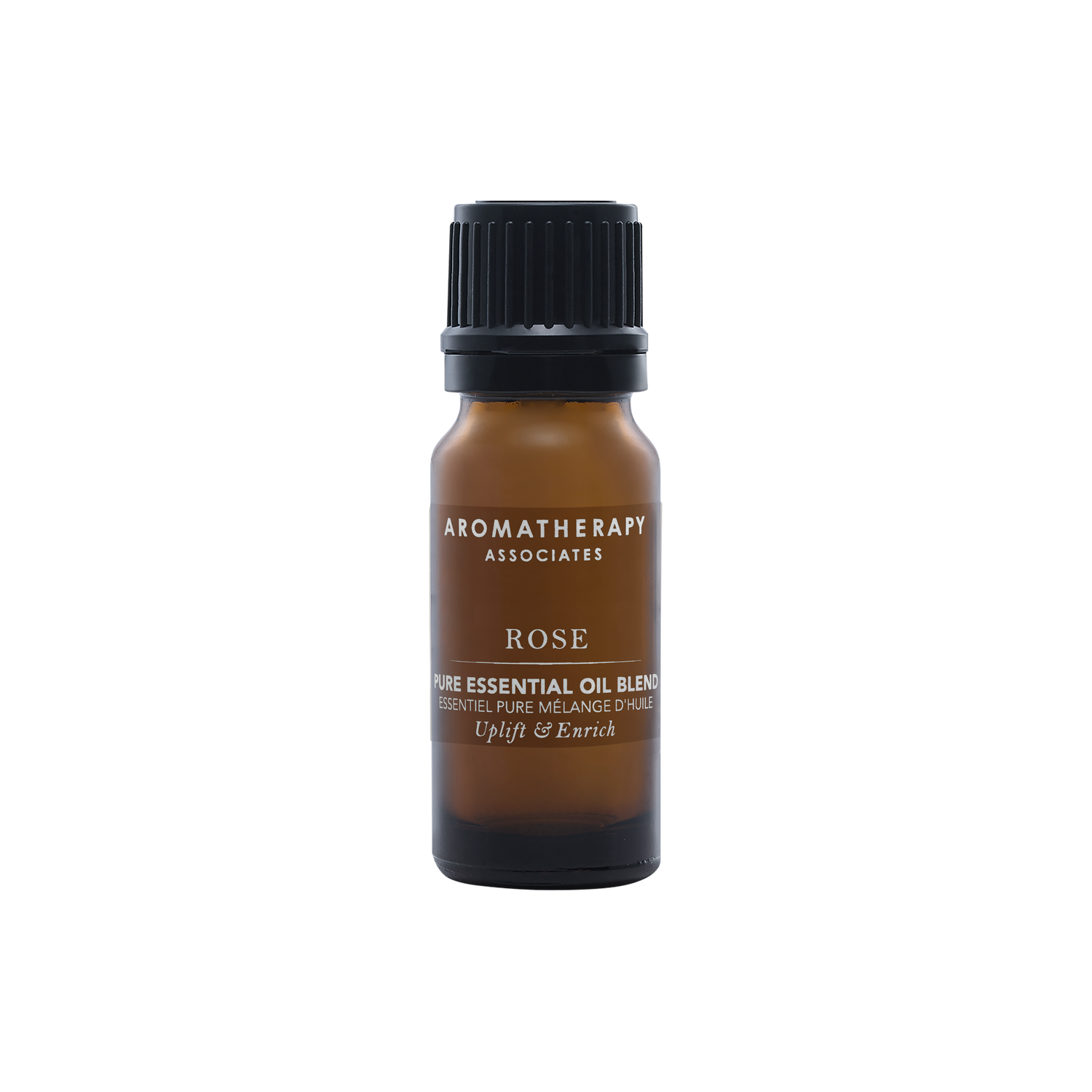 Aromatherapy Associates Rose essential oil bottle on a white background