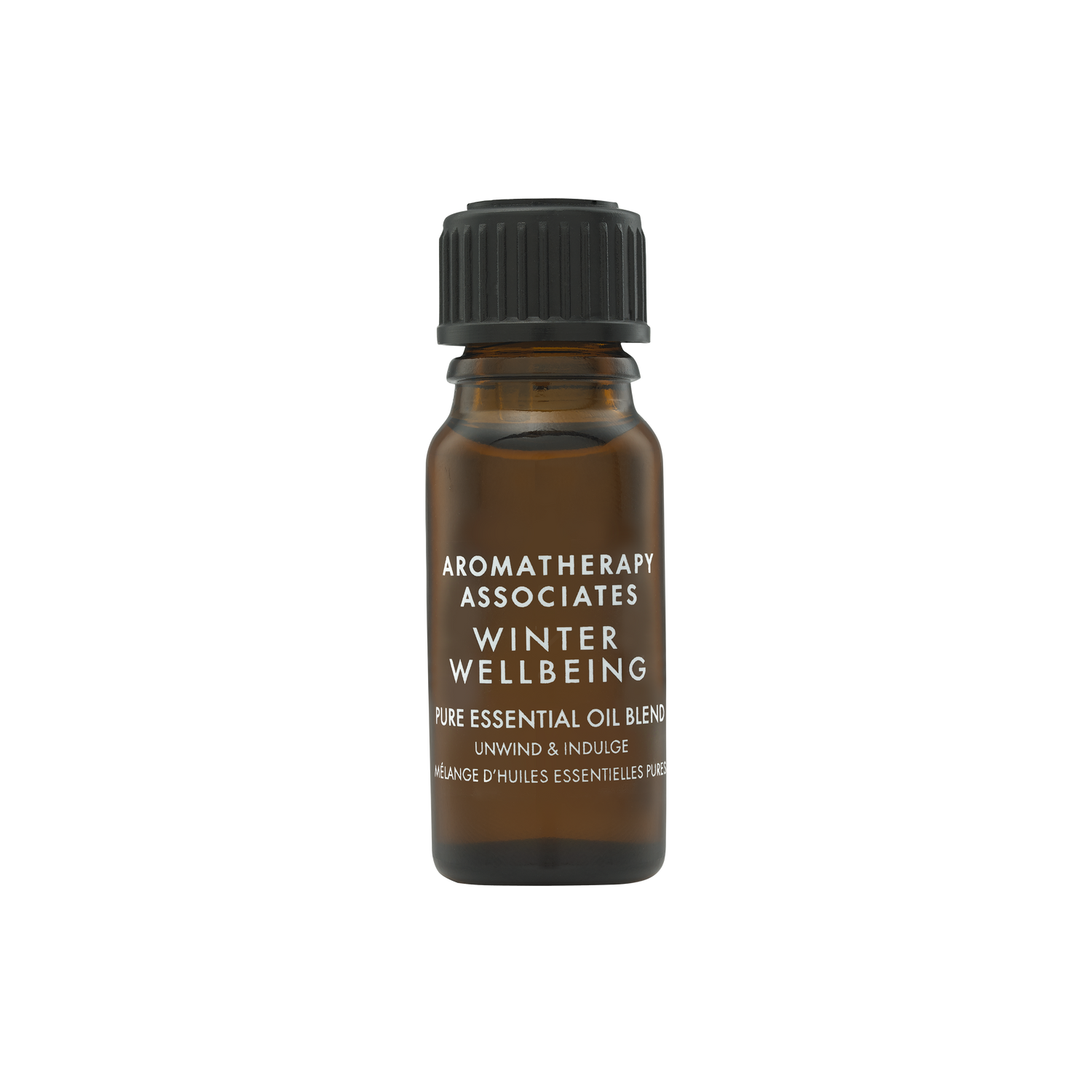 Aromatherapy Associates Winter Wellbeing essential oil bottle on a white background