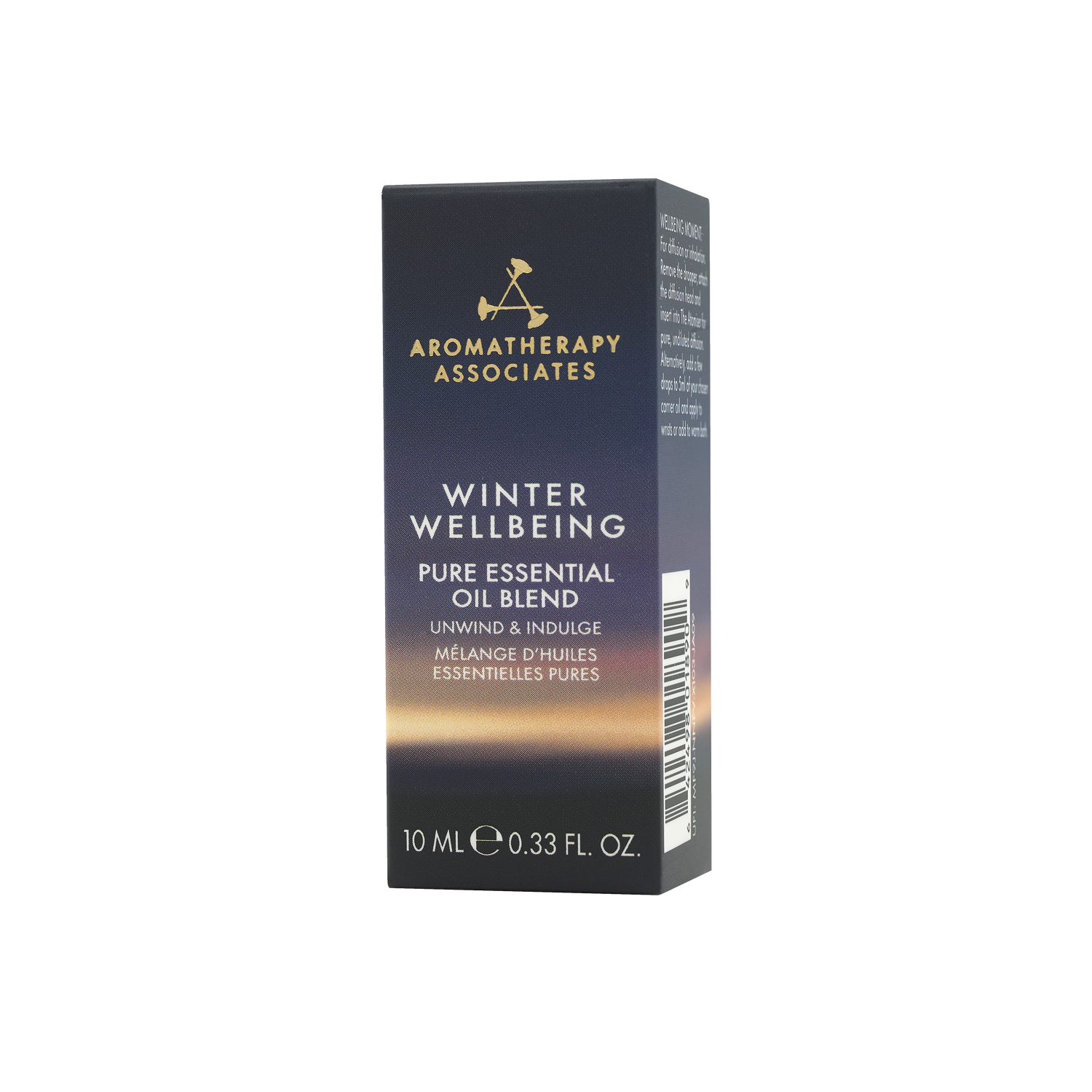 Aromatherapy Associates Winter Wellbeing pure essential oil blend packaging on a white background