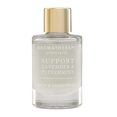 Travel Support &amp Peppermint Bath &amp Shower Oil