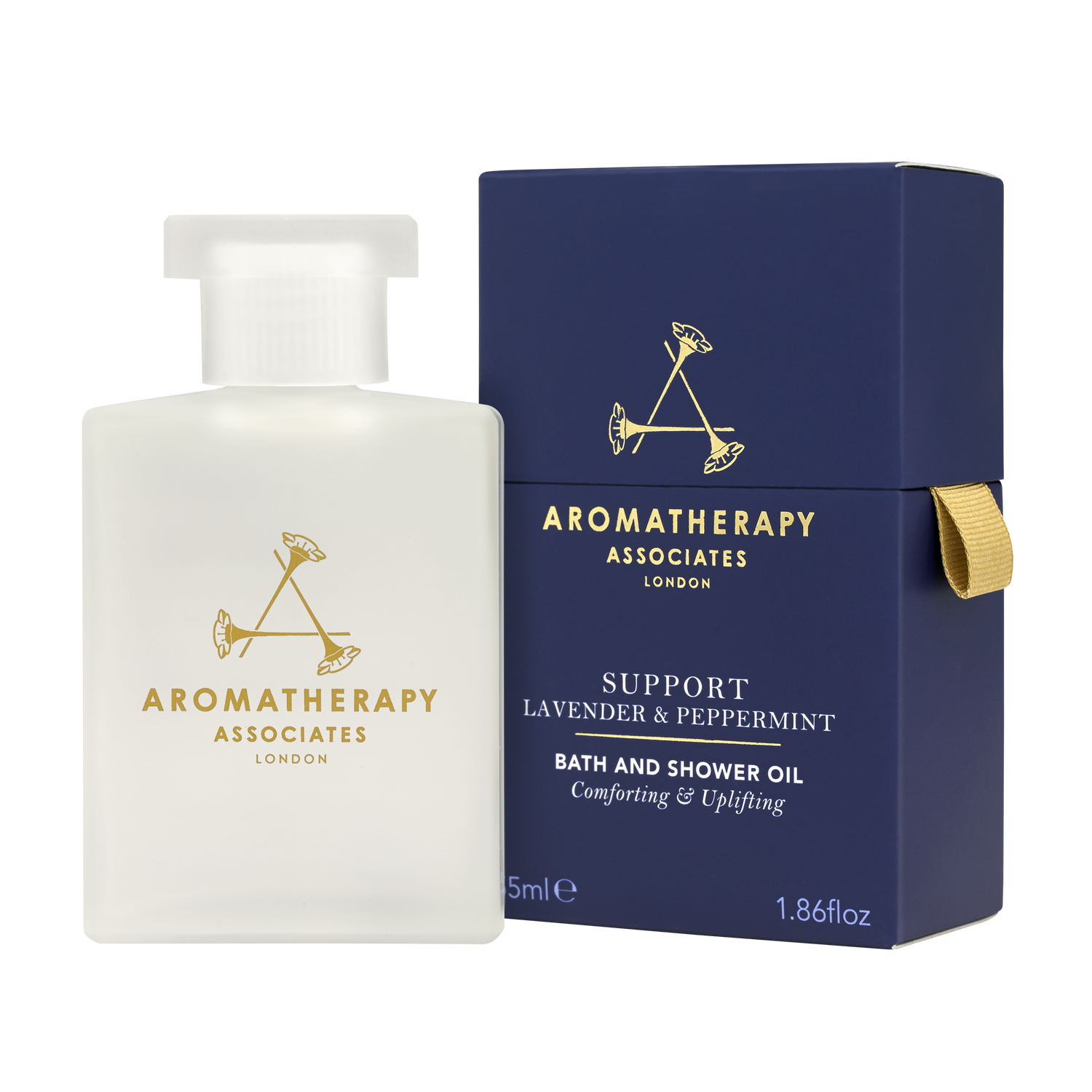 Support Lavender & Peppermint Bath & Shower Oil 55ml by Aromatherapy Associates