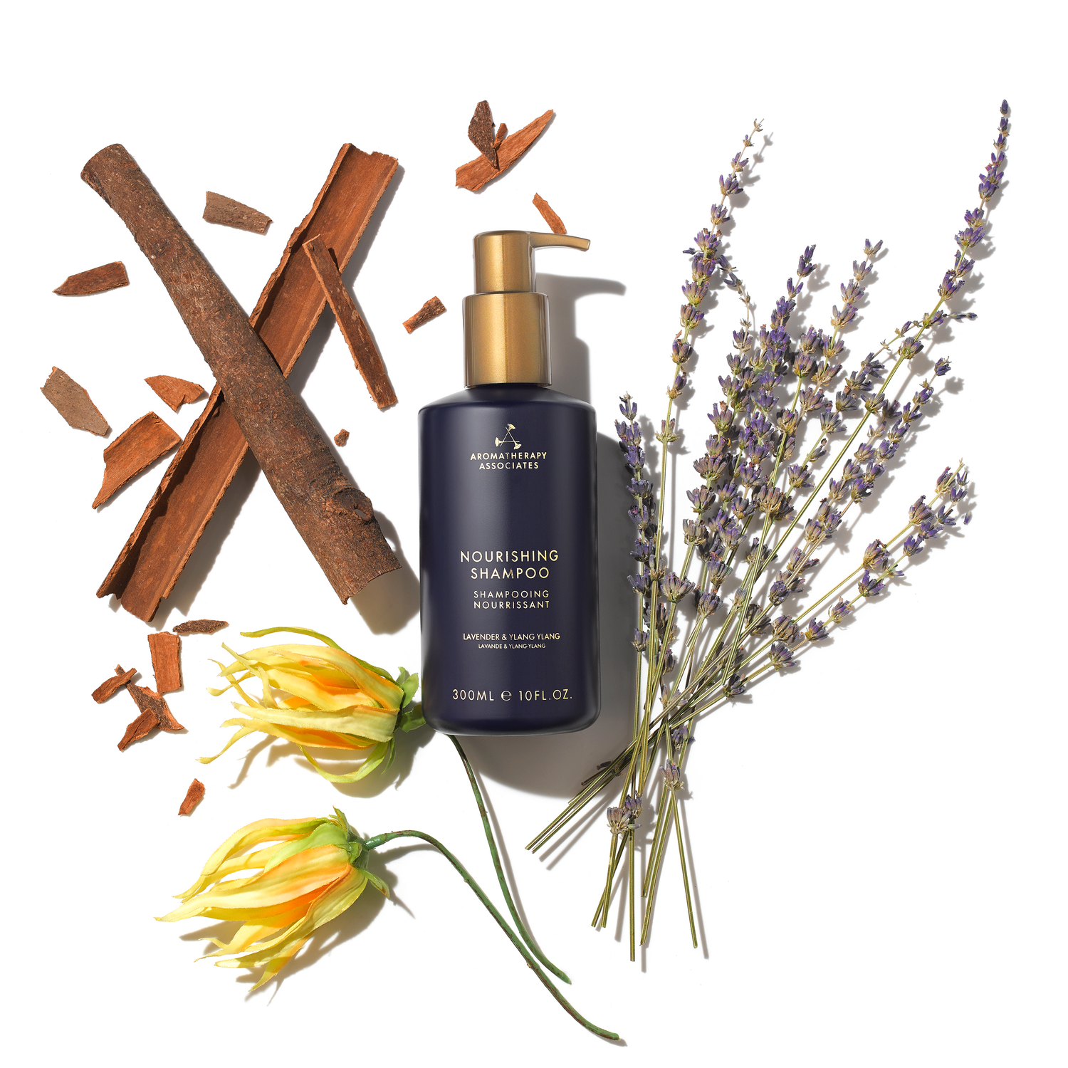 Balance Nourishing Shampoo bottle with lavender extract